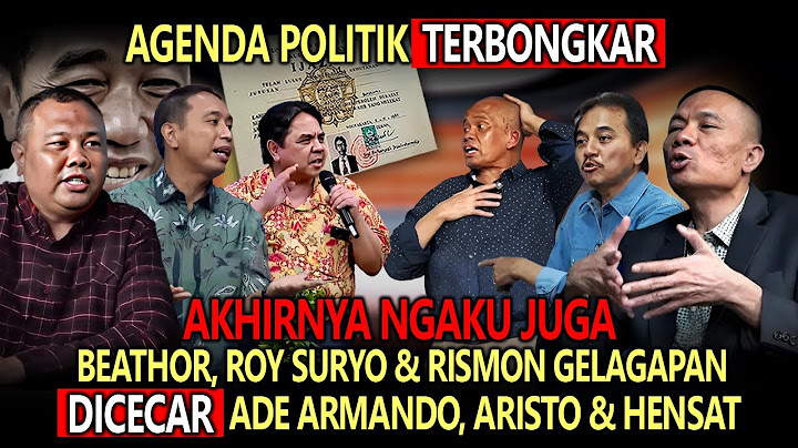 LIVE🔴DEBAT PANAS: MOMEN BEATHOR, ROY SURYO & RISMON GELAGAPAN DICECAR ADE ARMANDO, ARISTO & HENSAT❗
