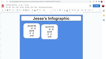 How to create an infographic using Google Drawings.