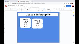 How to create an infographic using Google Drawings.