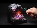 Using real amethyst in miniature art