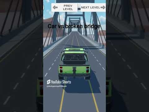 Car VS Broken Bridge | Car | Bridge |Shorts