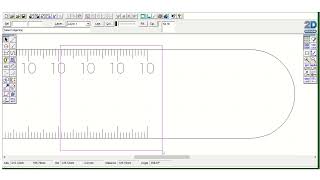 How to use 2D Design CAD software to design a 15cm ruler ready for LASER CUTTING screenshot 3