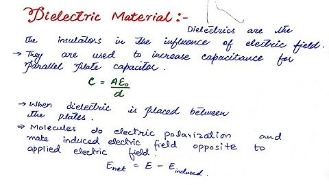 Dielectric material chapter 13 Charles kittle Lec no. 1