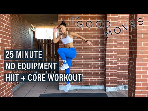 25 Minute Bodyweight HIIT and Core Workout | Good Moves | Well+Good