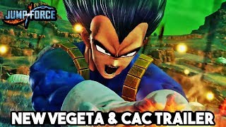 NEW JUMP FORCE VEGETA GAMEPLAY TRAILER! Jump Force Gon, Hisoka, & Custom Characters Gameplay?!