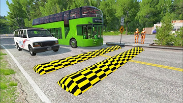 Car Vs Massive Speed Bump ⚠️ #7 - BeamNG.drive