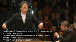 Mikhail Pletnev plays Rachmaninoff Piano Concerto No. 3 - 3rd Mov (Rome, 2004)