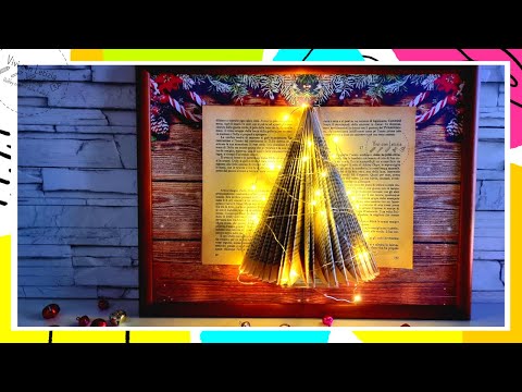 ALBERO di NATALE fai da te - lavoretti natalizi facili (2021) riciclo creativo tutorial #147
