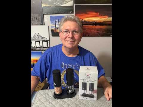 Electric Salt & Pepper Grinder Set Review: Easy Kitchen Upgrade---Watch before buying!