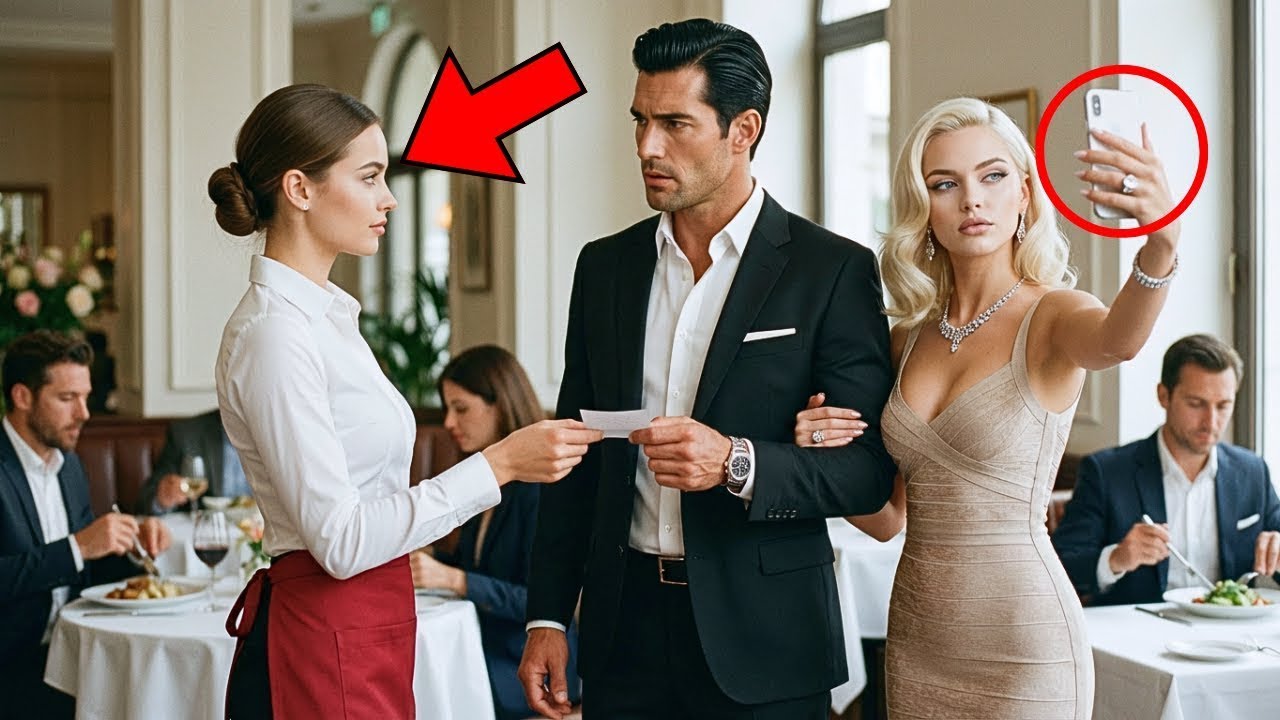 La serveuse dit au milliardaire : « Votre fiancée vous trompe » — il l’épouse elle