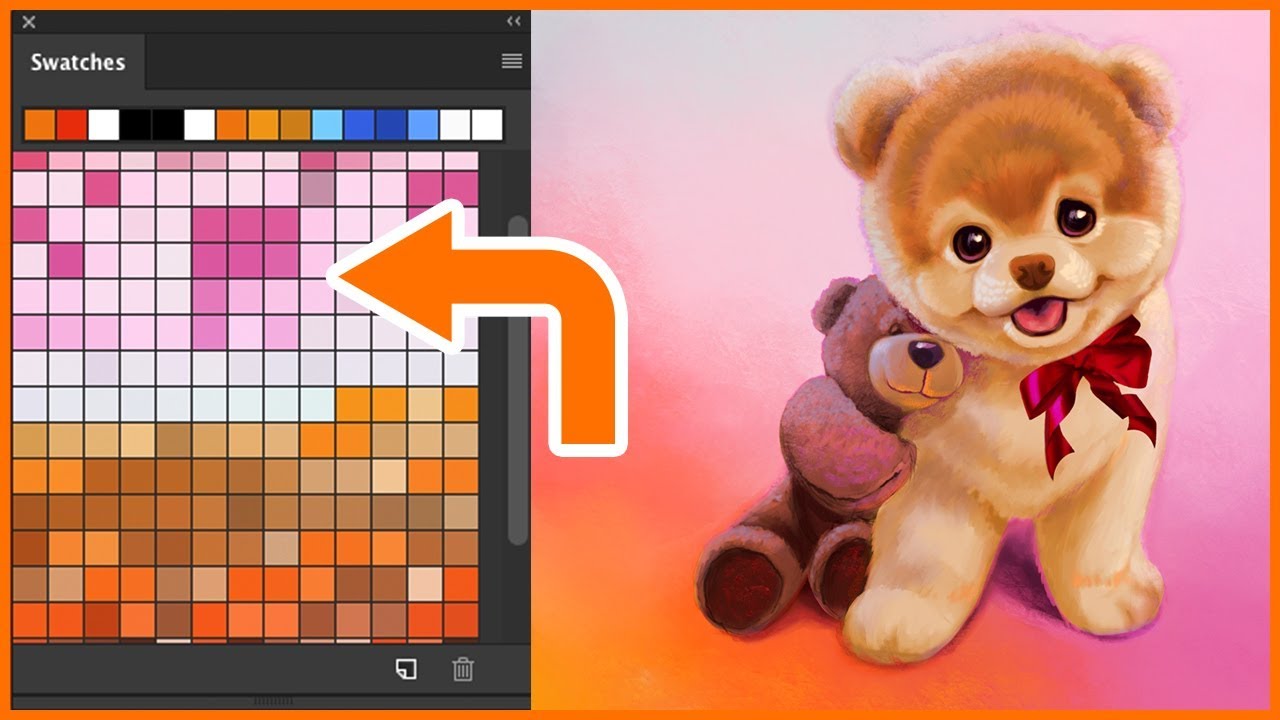 Make Color Swatches from Image Photoshop CC 2018 - YouTube