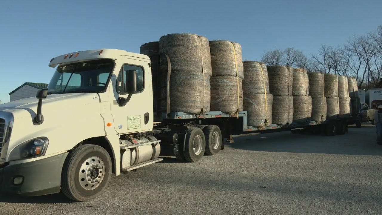Hundreds of hay bales taken to western Kentucky for tornado relief