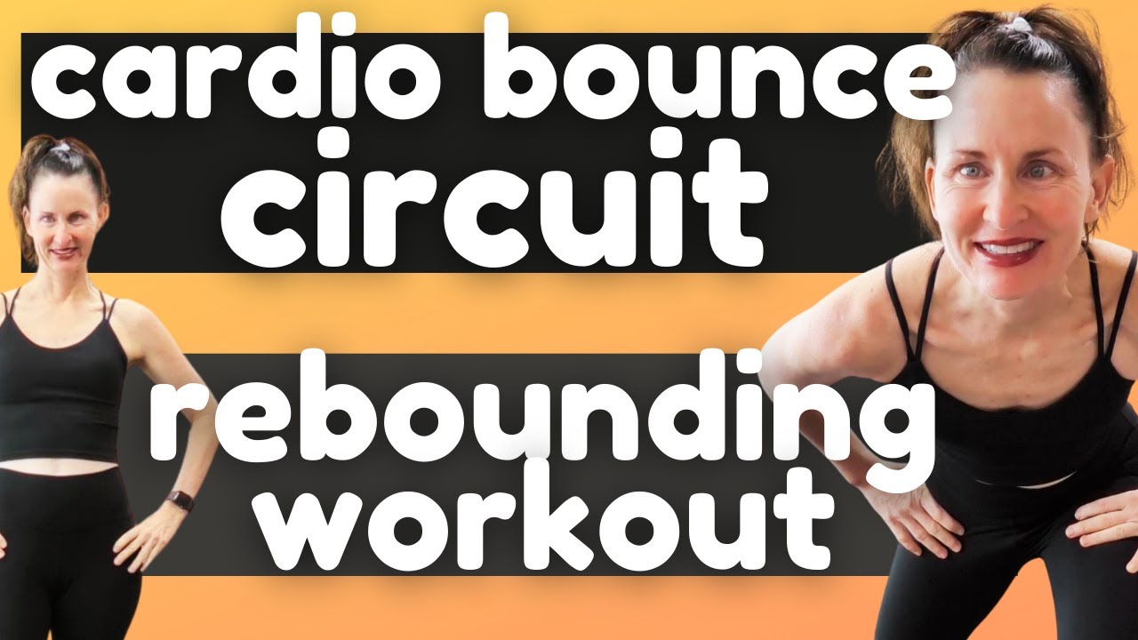 Rebounding Boxing Sculpt - Booty Band Bounce - Tabata Drill 💥 Mini- Trampoline Cardio Workout💥