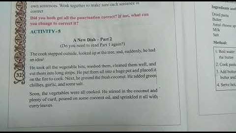 STD 6 English unit 4 activity 5