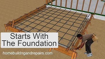 Concrete Foundation, Rebar And Form Construction Ideas For Building Small Home Addition - Part Two