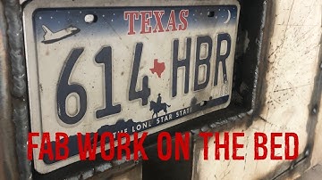 Recessing a license plate and other fab work on Project "hotshot" 1983 c30 c&c squarebody