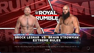 WWE 2K22: Braun Strowman Vs. Brock Lesnar Royal Rumble Match!!!!! Wait until the end!!!  #wwe2k22