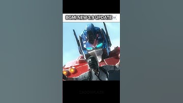 BGMI 3.9 Update Trailer 😱 New Optimus Prime Event! #bgmi #pubg #shorts