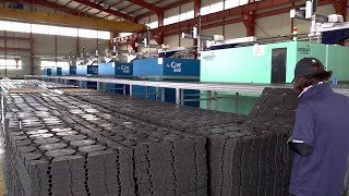 Mass Production of Korean Traditional Heating System ONDOL in Korea Factory.