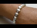 Pulsera de corazones en plata/Heart bracelet in silver