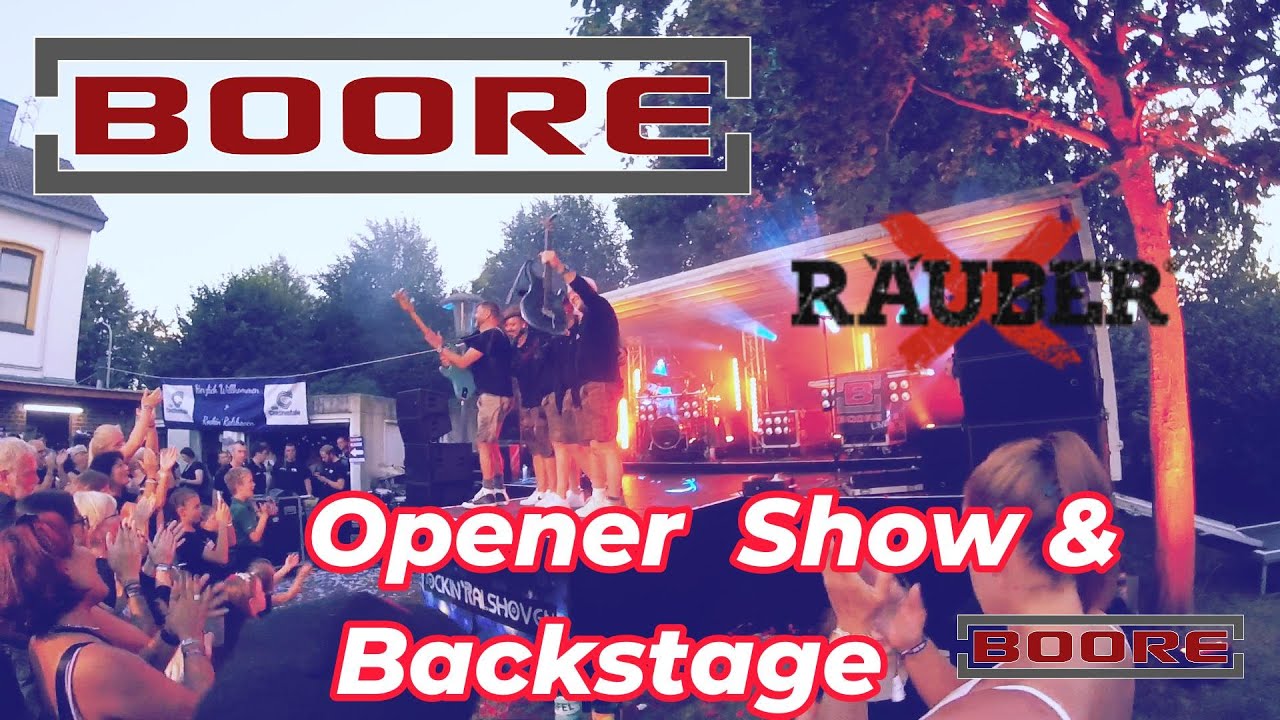 Boore TV Opener für das Räuber Konzert 