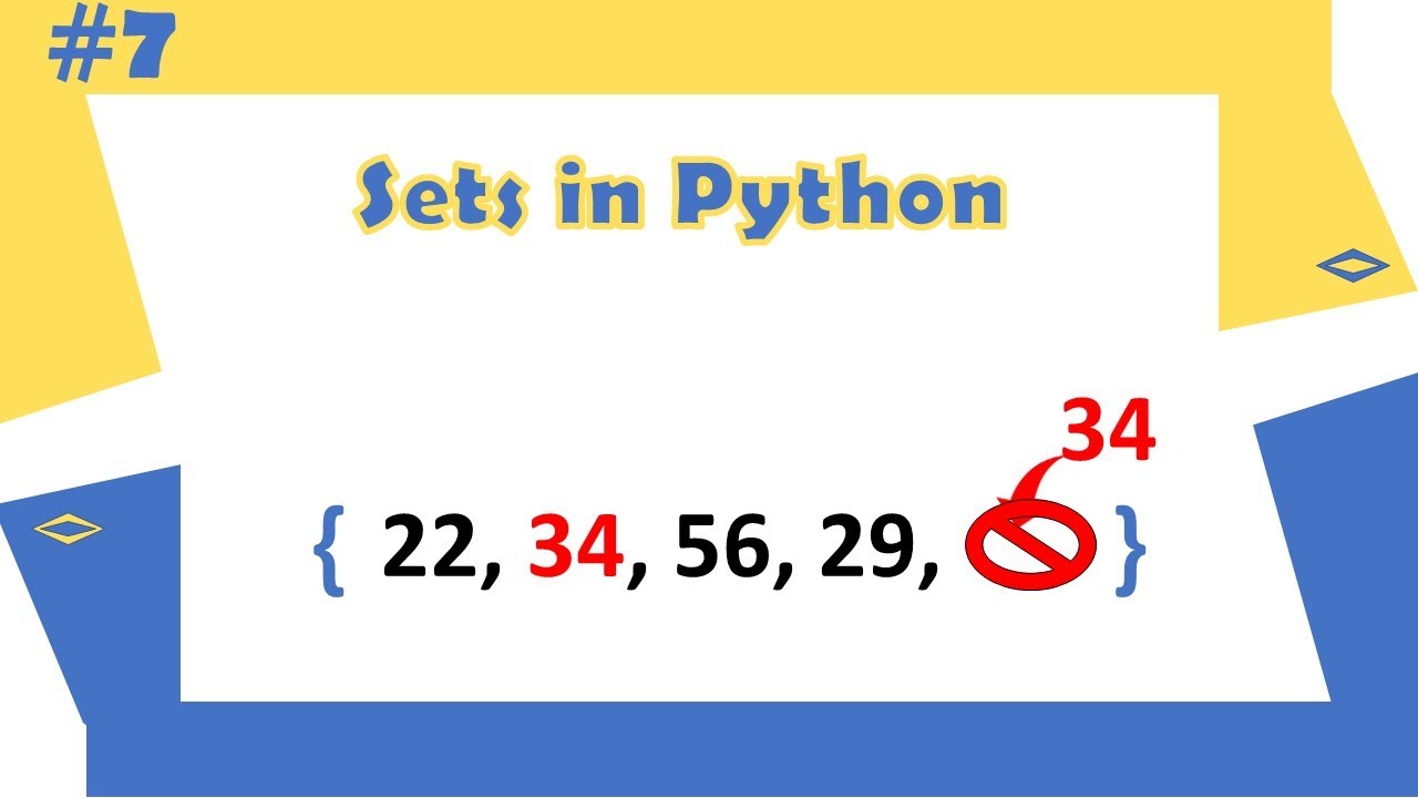 Python Tutorial - 7|Sets in Python | Python for Beginners | Learnerea ...