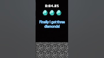 yeah I finally got three diamonds#Minecraft Rush#zimandathi