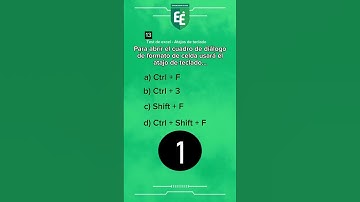 Test de excel sobre Atajos de teclados 3 #excelavanzado #excel #cursoexcel