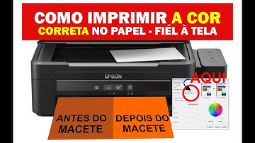 Como Imprimir a Cor CORRETA - Macete Cores Fiéis à TELA