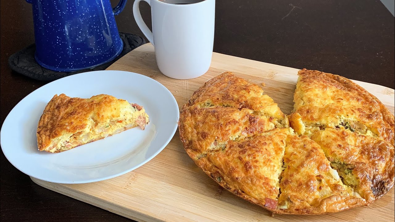 TORTILLA DE HUEVO CON PAPAS Y QUESO MOZZARELLA AL HORNO YouTube