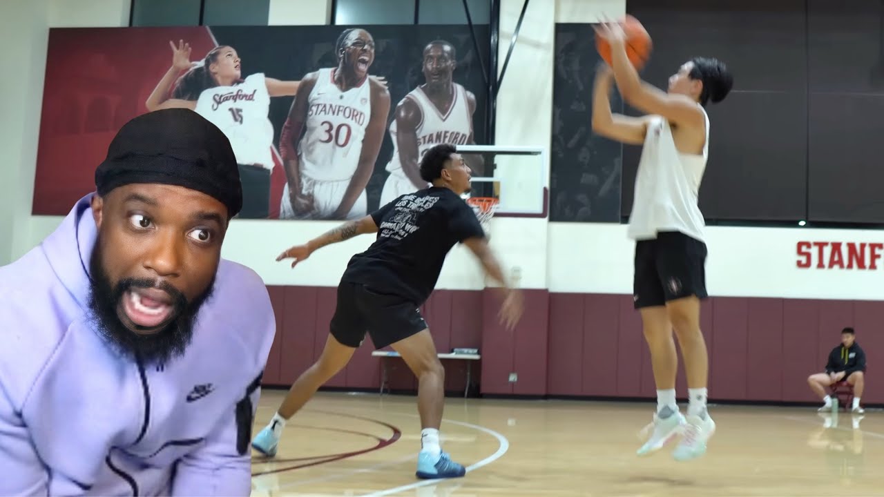 HE’S THE BEST SHOOTER ON YOUTUBE! Roy D1 Stanford vs Ryan 1v1 Basketball REACTION!