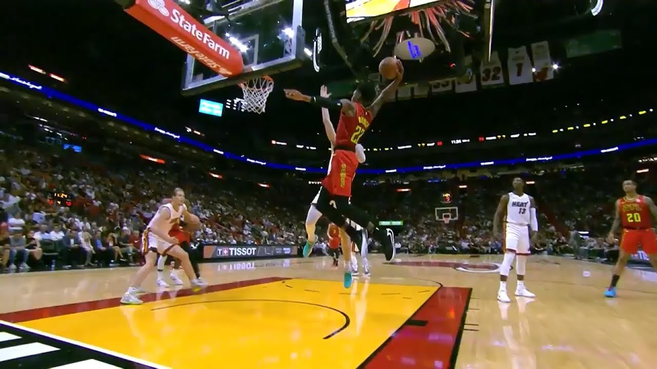 Cam Reddish AMAZING DUNK on Tyler Herro Heat vs Hawks 2019 NBA Season