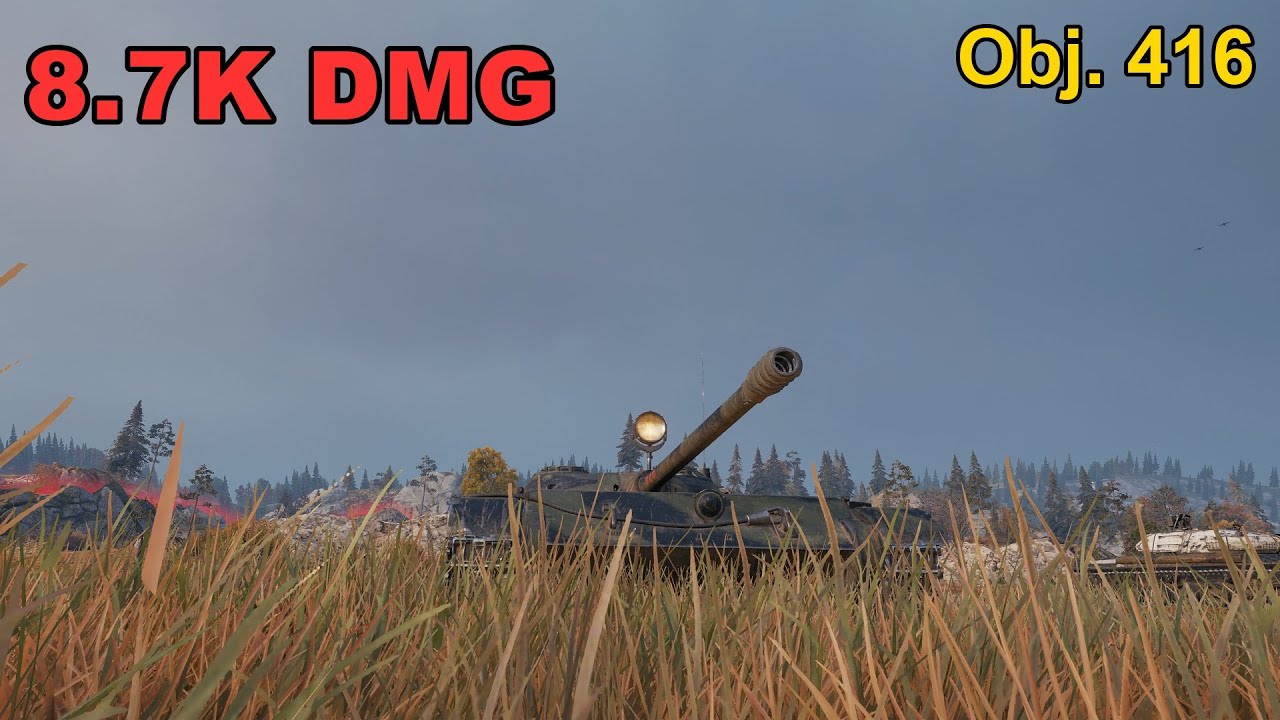 Obj. 416 - 8.7K Damage - Player: Coelho_Zueira - Map: Karelia - Server: NA | World of Tanks