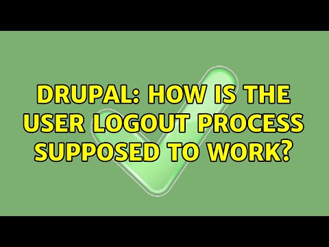 Drupal: How is the user logout process supposed to work?