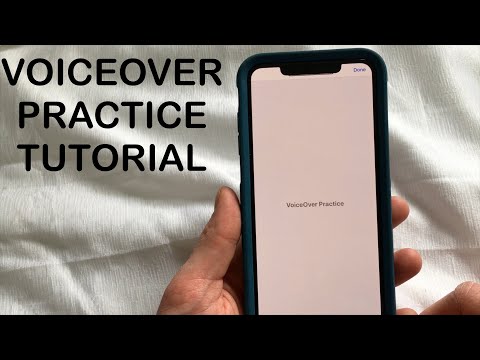 How to practice VoiceOver Gestures on iPhone or iPad - Video Tutorial