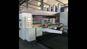 QHFP Automatic 2 Colors Flexo Printing Slotting carton box making machine