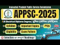 APPSC JE Electrical Preparation Strategy 2025 | Syllabus Previous Year Paper Exam Pattern Books