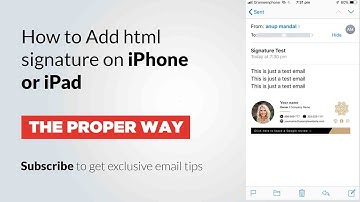 How to Add html signature on iPhone or iPad | The easy way