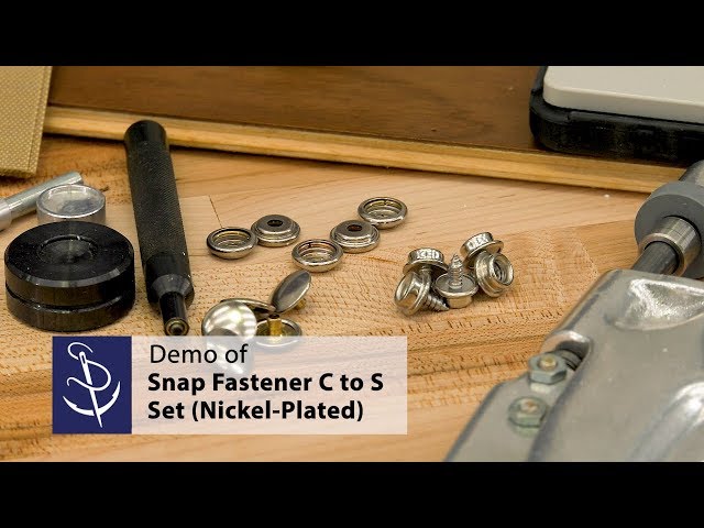 Pull-the-DOT® Cloth-to-Cloth Snap Fastener Set (Nickel) 5/16 inch Post