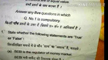 M.com 4th sem.2019 Financial market and institution. VBU & BBMKU (with pdf files)