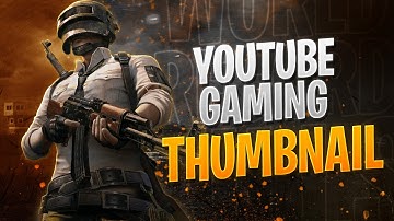 How to Make Gaming Thumbnail Design in Photoshop - PUBG Gaming Thumbnail
