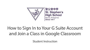 Google Classroom for Students: Signing In and Joining a Class