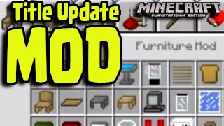 Minecraft Ps3 Ps4 Xbox Wii U Mods Furniture Mod Title Update News And Screenshot Youtube