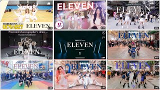 ELEVEN (by IVE) Dance Choreography: OFFICIAL vs ORIGINAL DEMO vs TOP 7 DANCE COVER IN PUBLIC #ive by AllSortaVideos 22 views 1 year ago 2 minutes, 58 seconds