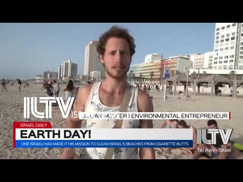 One Israeli has made it his mission to clean Israel’s beaches from cigarette butts