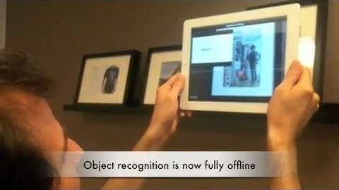 Off-line object recognition by Moodstocks
