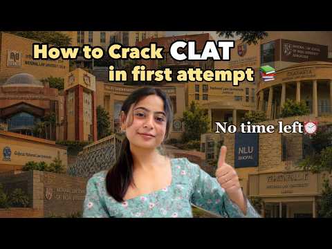 ⁠6 MONTHS TO crack CLAT in first attempt, (How to Ace your CLAT Exam)+ GIVEAWAY📚