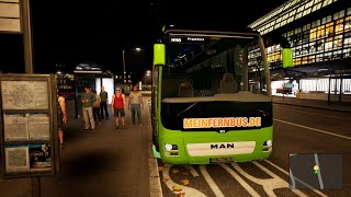 Fernbus Simulator Kassel -Frankfurt MAN Bus Loptop LinieN98