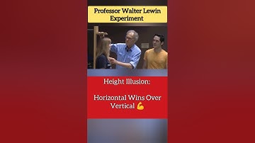 Shocking Height Comparison! 😲 Professor Walter Lewin Experiment #ytshorts #shorts
