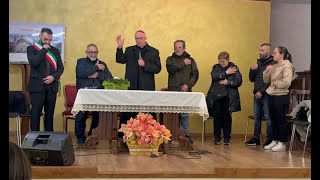 L' arcivescovo Giuseppe Baturi visita Beniamino Zuncheddu a Burcei